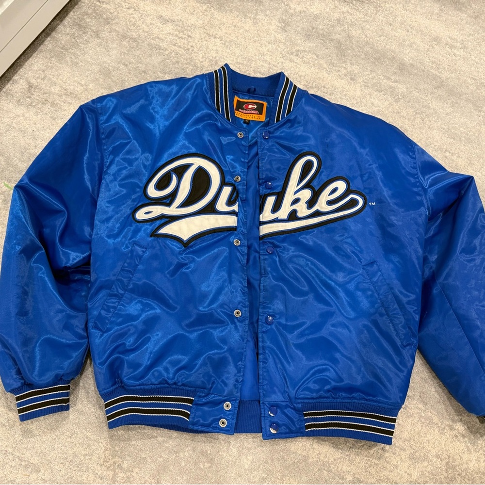 Vintage Colosseum Blue Bomber Jacket- size XL